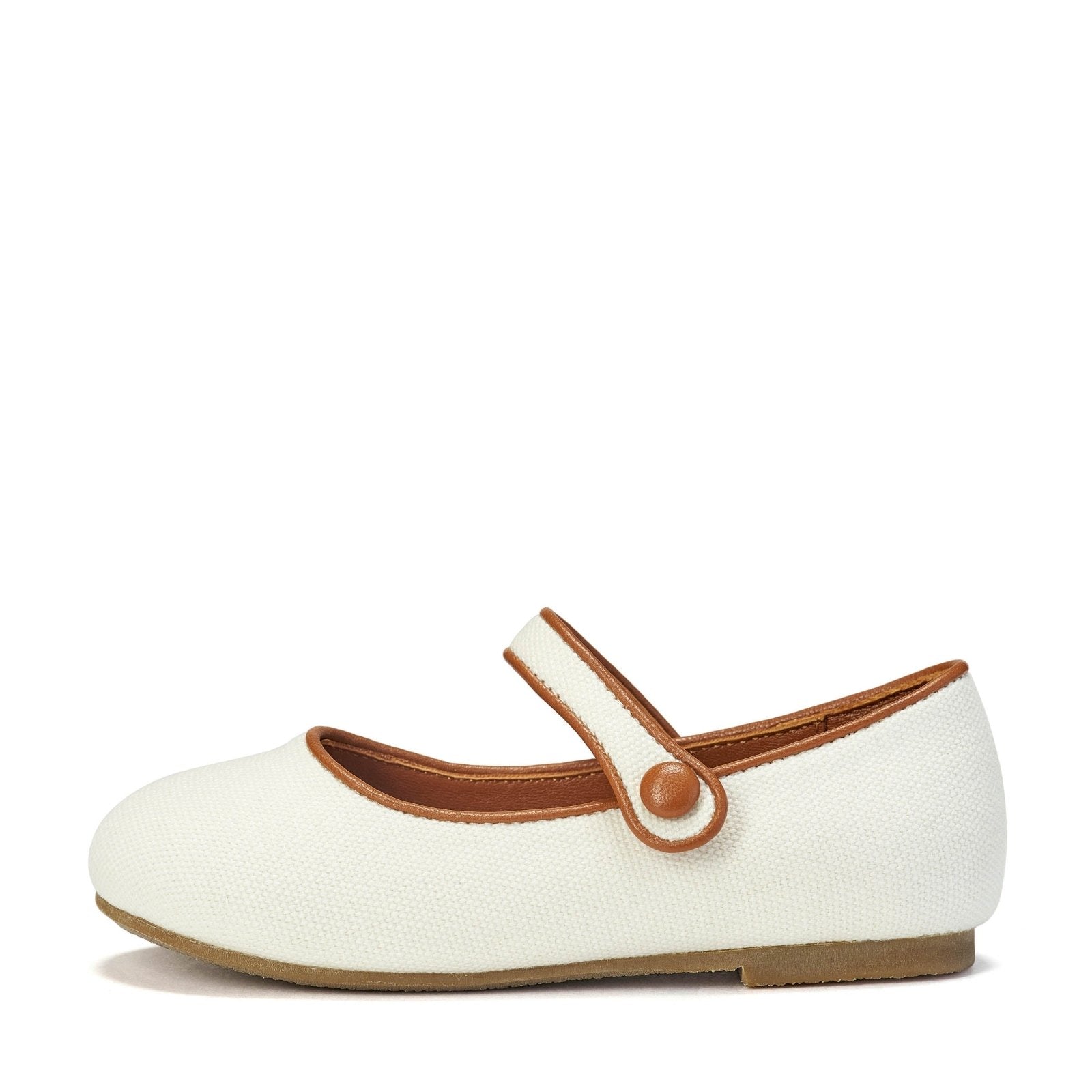 Bianca White/Brown Shoes by Age of Innocence