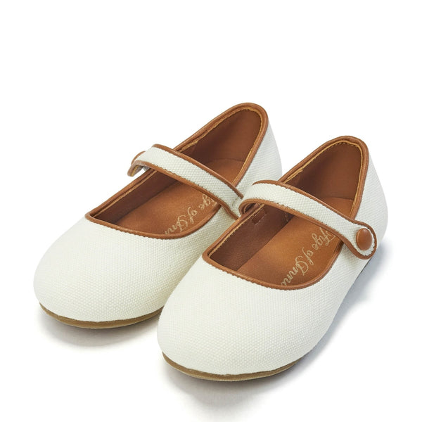Bianca White/Brown Shoes by Age of Innocence