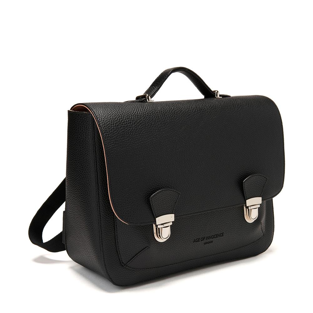 Boston Black Schoolbag by Age of Innocence