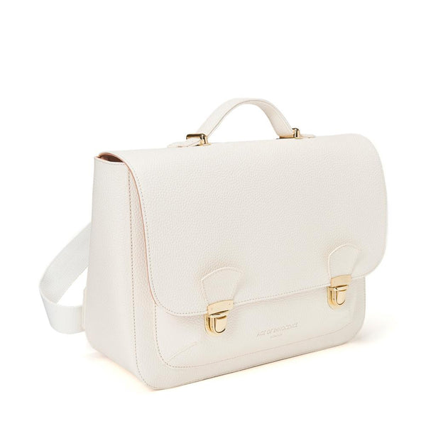 Boston White Schoolbag by Age of Innocence