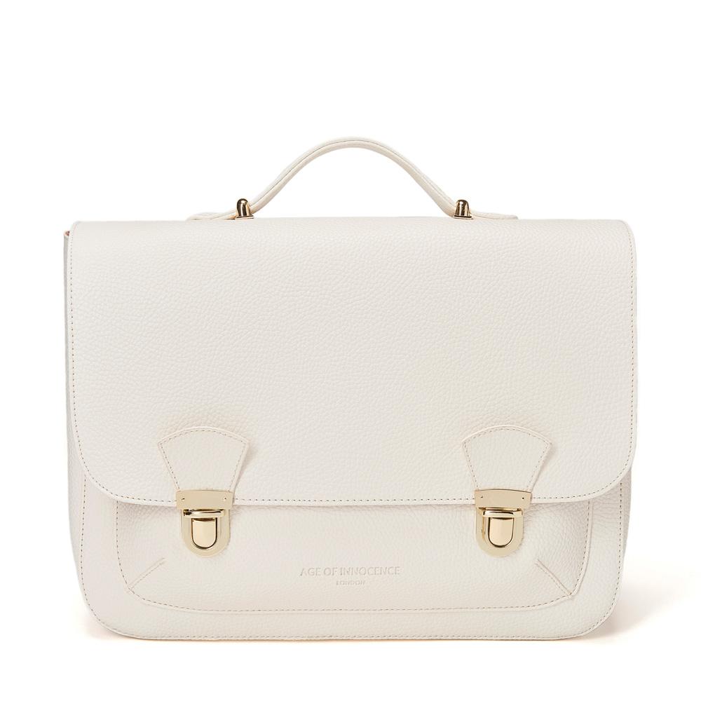 Boston White Schoolbag by Age of Innocence