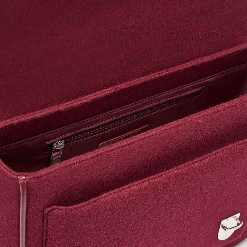 Boston Wool Burgundy Schoolbag by Age of Innocence