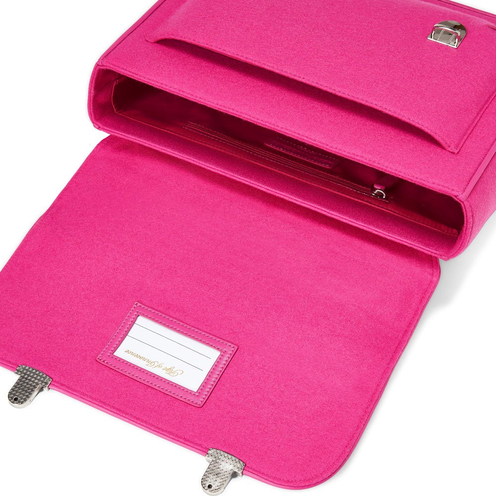 Boston Wool Fuchsia Schoolbag Age of Innocence