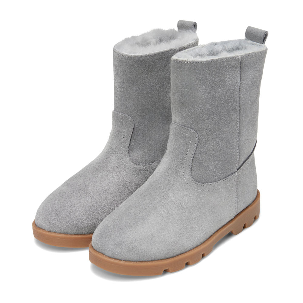 Carine Suede Grey Boots by Age of Innocence