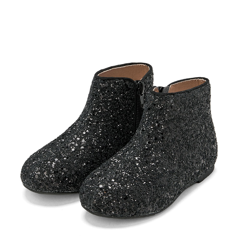 Chiara Glitter Black Boots by Age of Innocence