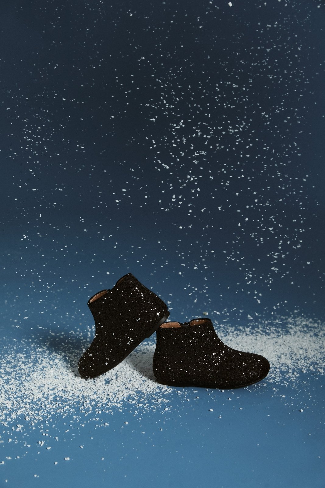 Chiara Glitter Black Boots Age of Innocence