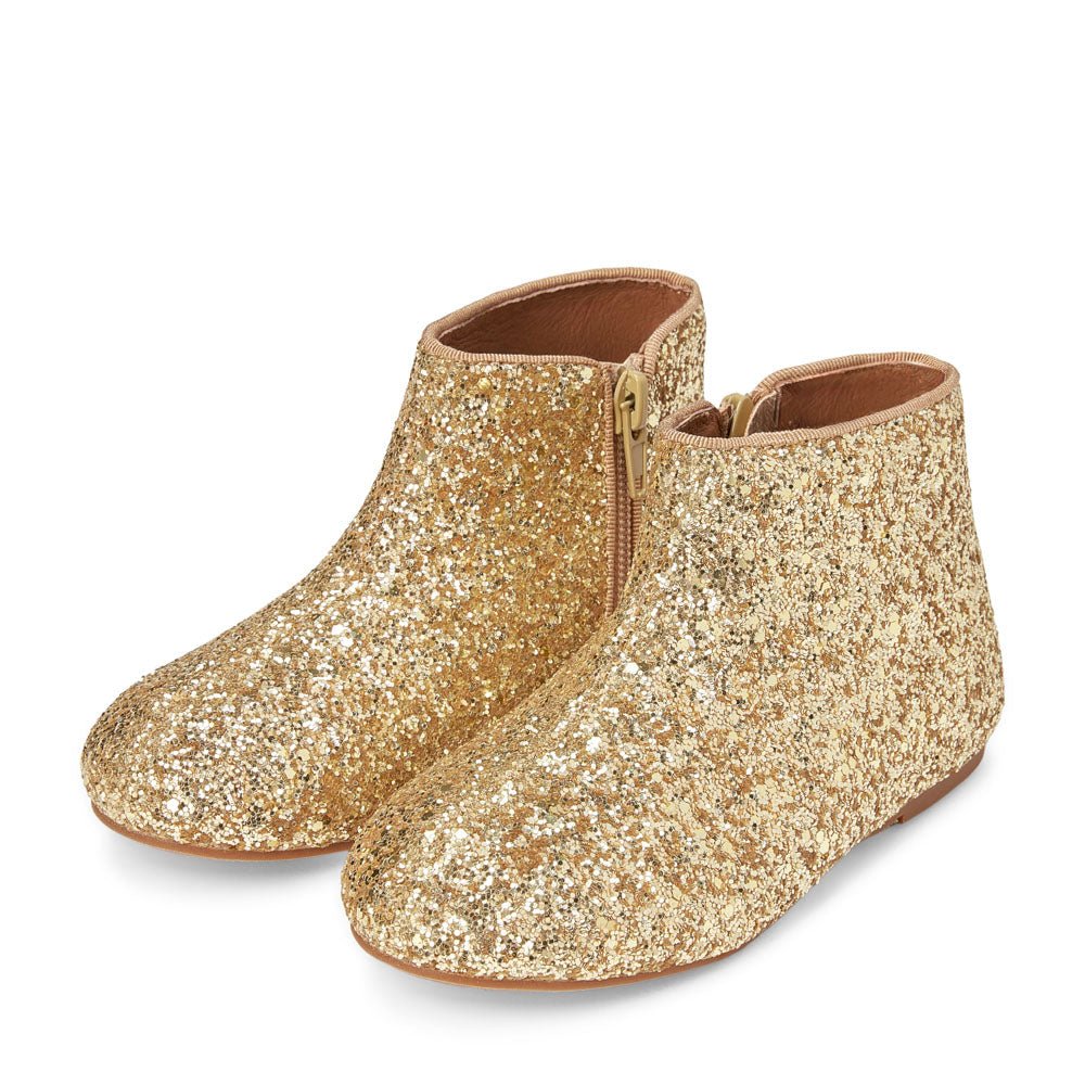 Chiara Glitter Gold Boots by Age of Innocence