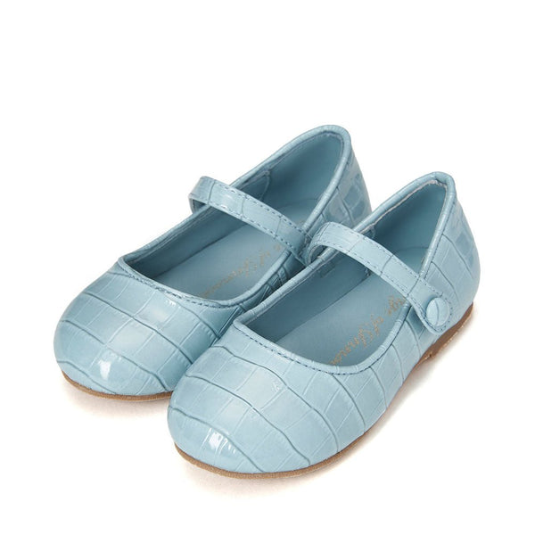 Coco Croco Blue Shoes by Age of Innocence