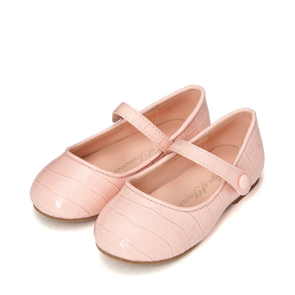 Coco Croco Pink Shoes by Age of Innocence