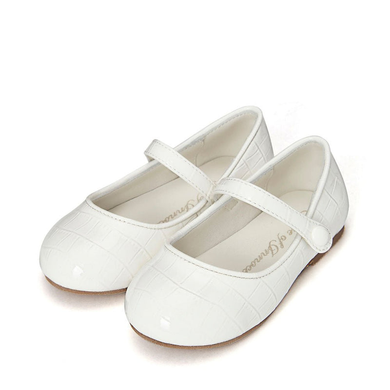 Coco Croco White Shoes by Age of Innocence
