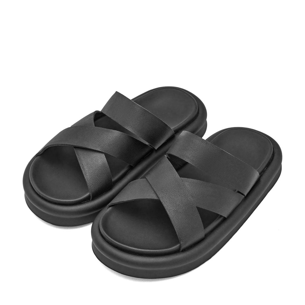 Cove Black Sandals GENTS by Age of Innocence