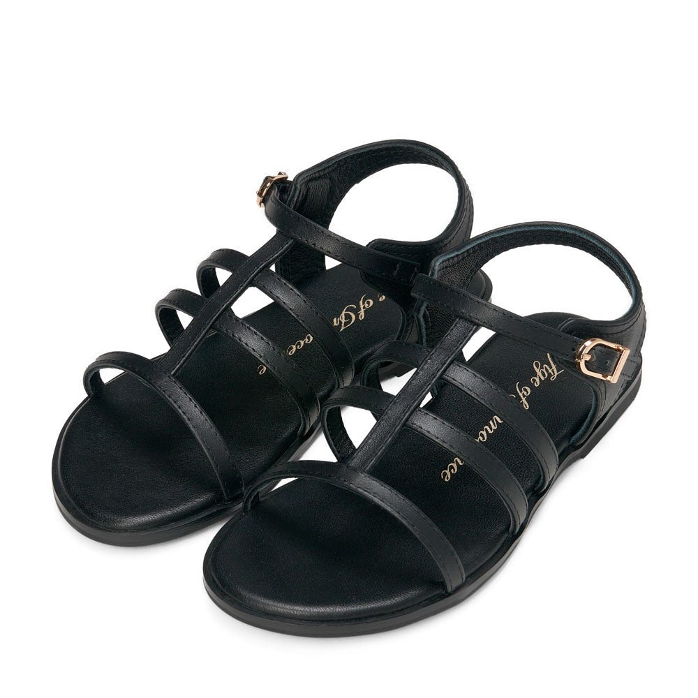 Effie Black Sandals Age of Innocence