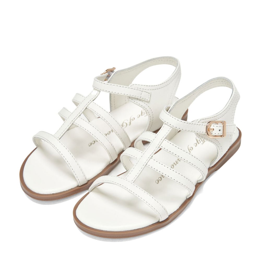 Effie White Sandals Age of Innocence