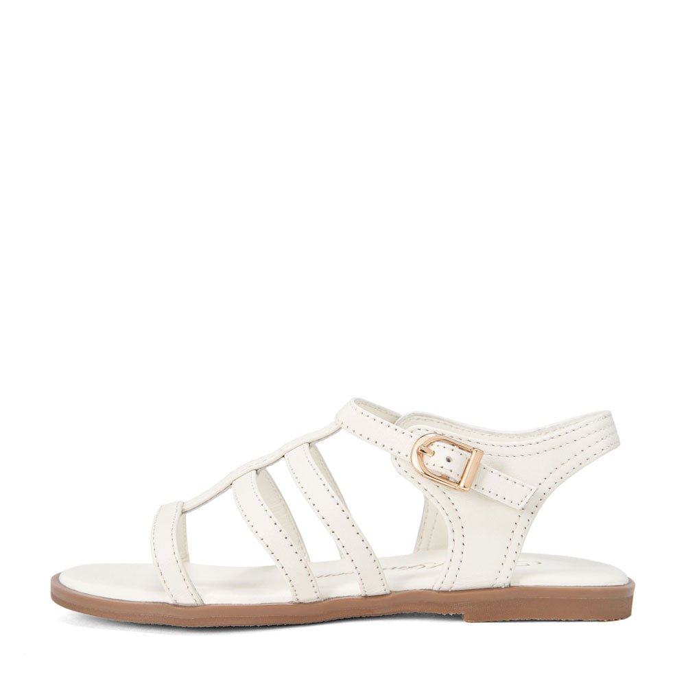 Effie White Sandals Age of Innocence