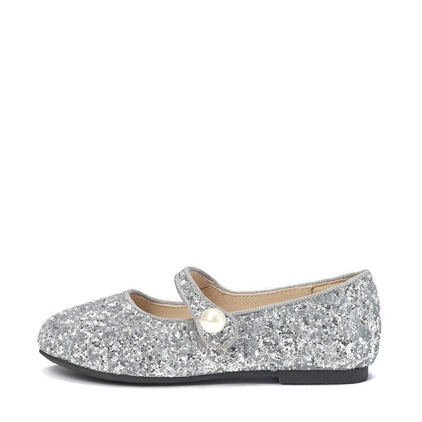 Elin Glitter Silver Shoes by Age of Innocence