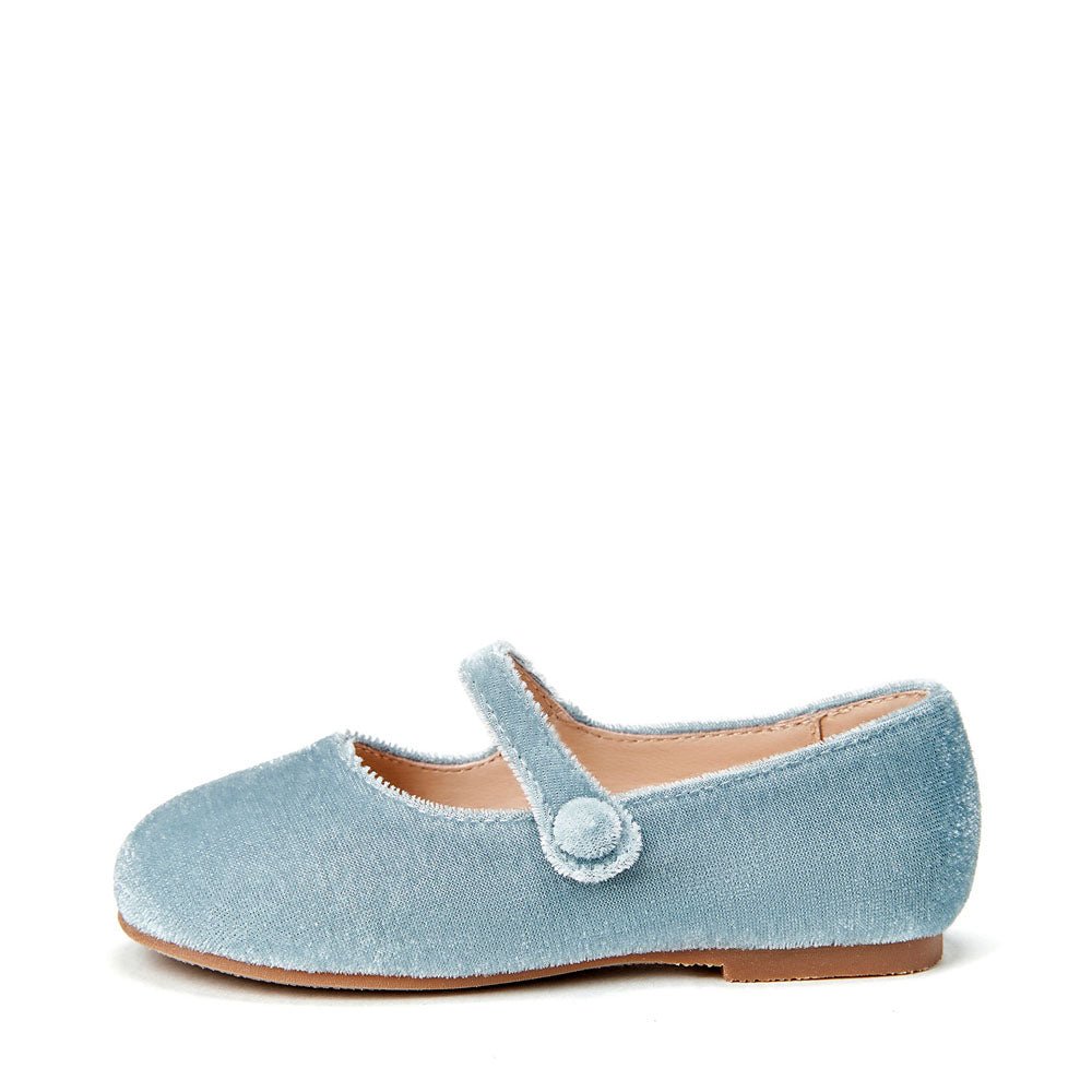 Elin Velvet Blue Shoes by Age of Innocence