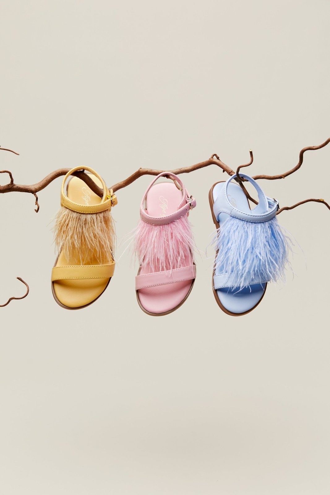 Elle Yellow Sandals Age of Innocence