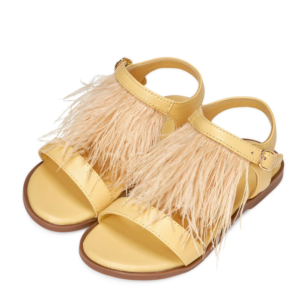 Elle Yellow Sandals by Age of Innocence