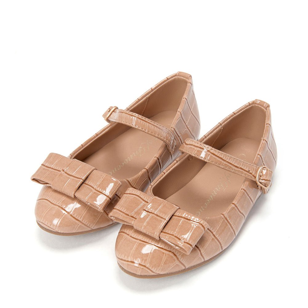 Ellen Croco Beige Shoes by Age of Innocence