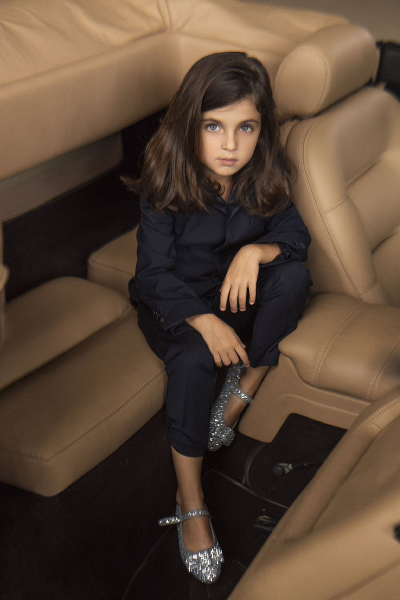 Ellen Glitter Silver Shoes by Age of Innocence