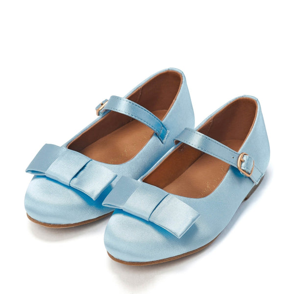 Ellen Satin Blue Shoes by Age of Innocence