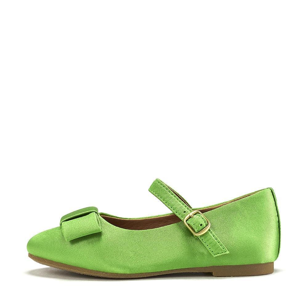 Ellen Satin Green Shoes by Age of Innocence