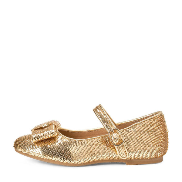 Ellen Sequins Gold Shoes by Age of Innocence