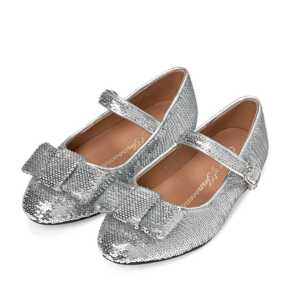 Ellen Sequins Silver Shoes by Age of Innocence