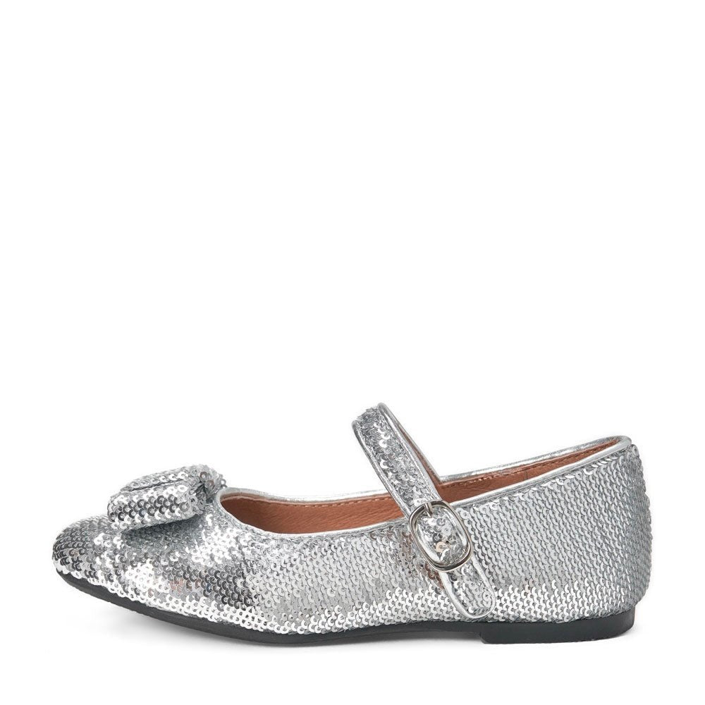 Ellen Sequins Silver Shoes by Age of Innocence