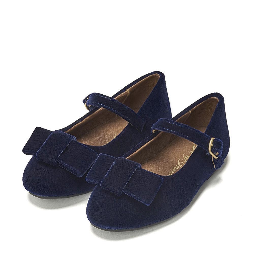 Ellen Velvet Navy Shoes Age of Innocence