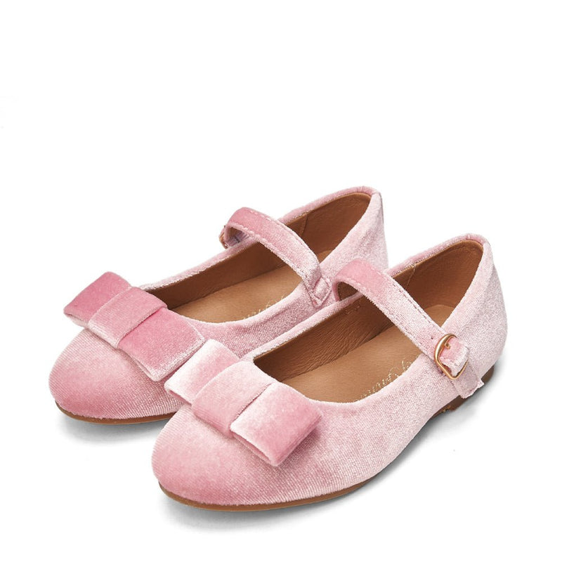 Ellen Velvet Pink Shoes by Age of Innocence
