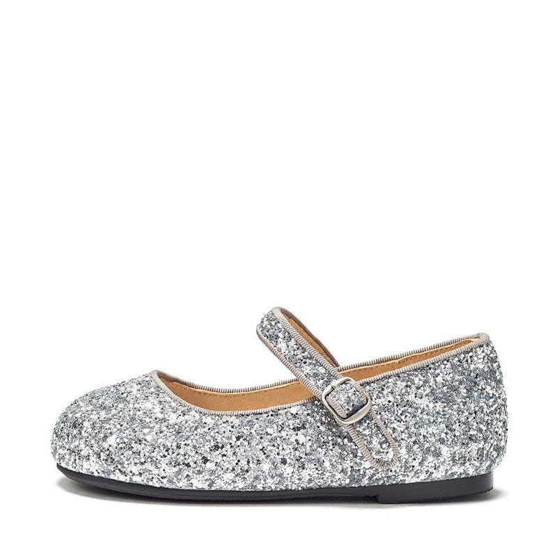 Eva Glitter Silver Shoes by Age of Innocence