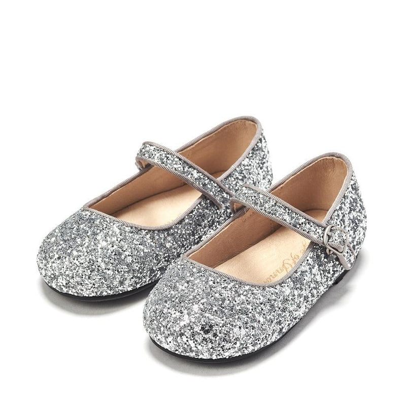 Eva Glitter Silver Shoes by Age of Innocence