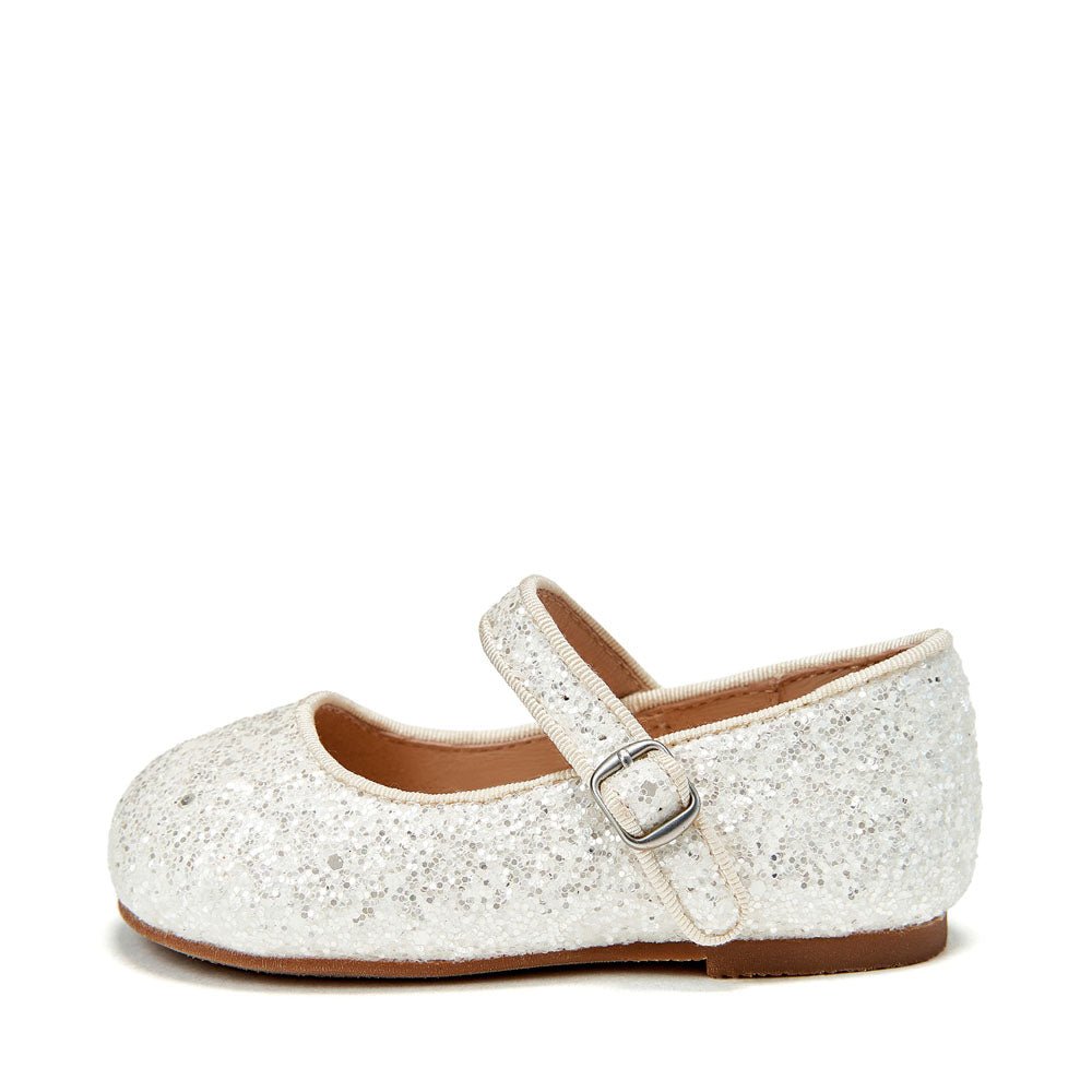 Eva Glitter White Shoes Age of Innocence