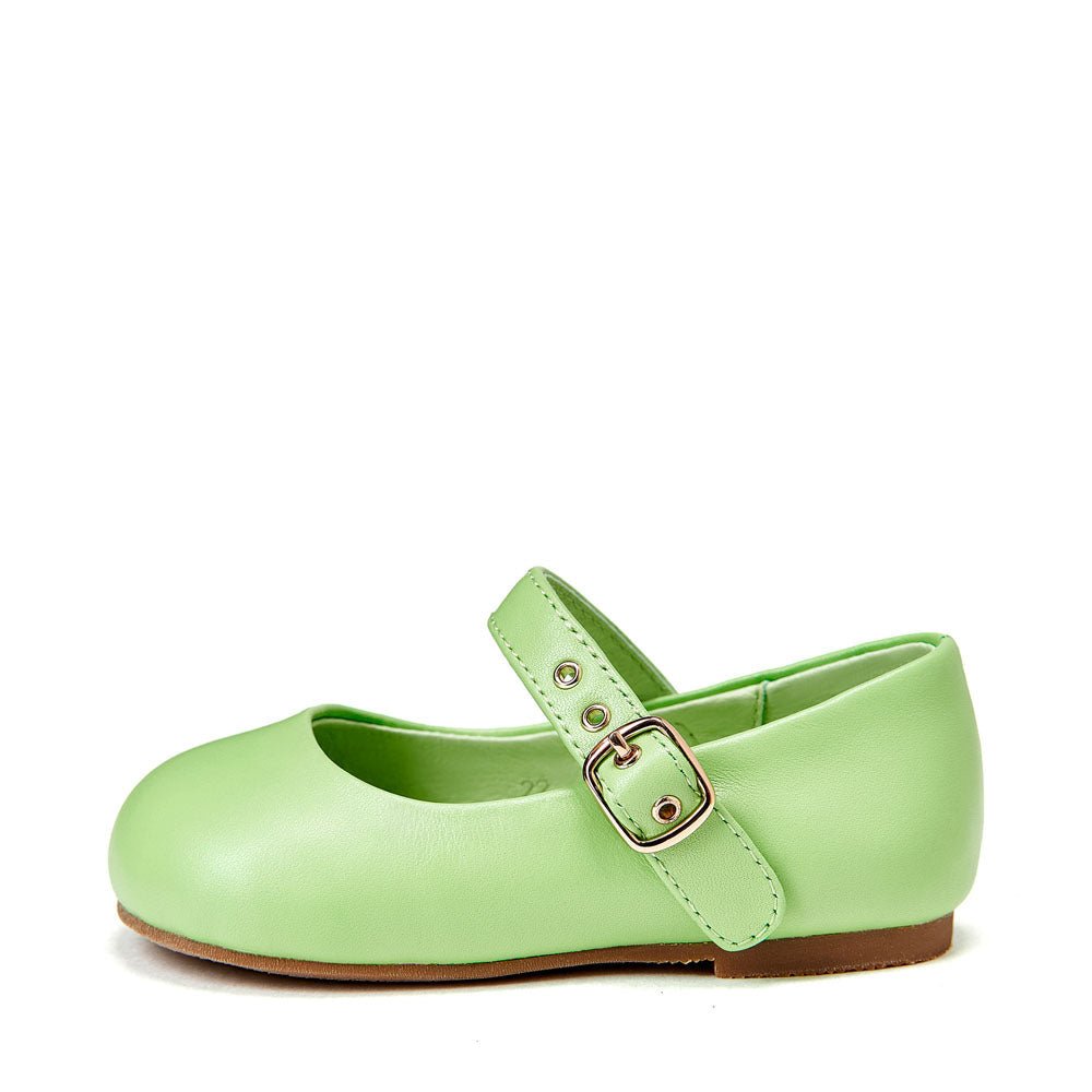 Eva Leather Green Shoes Age of Innocence