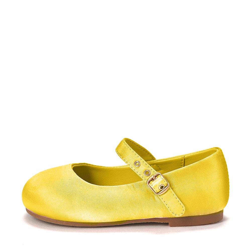 Eva Satin Yellow Shoes by Age of Innocence