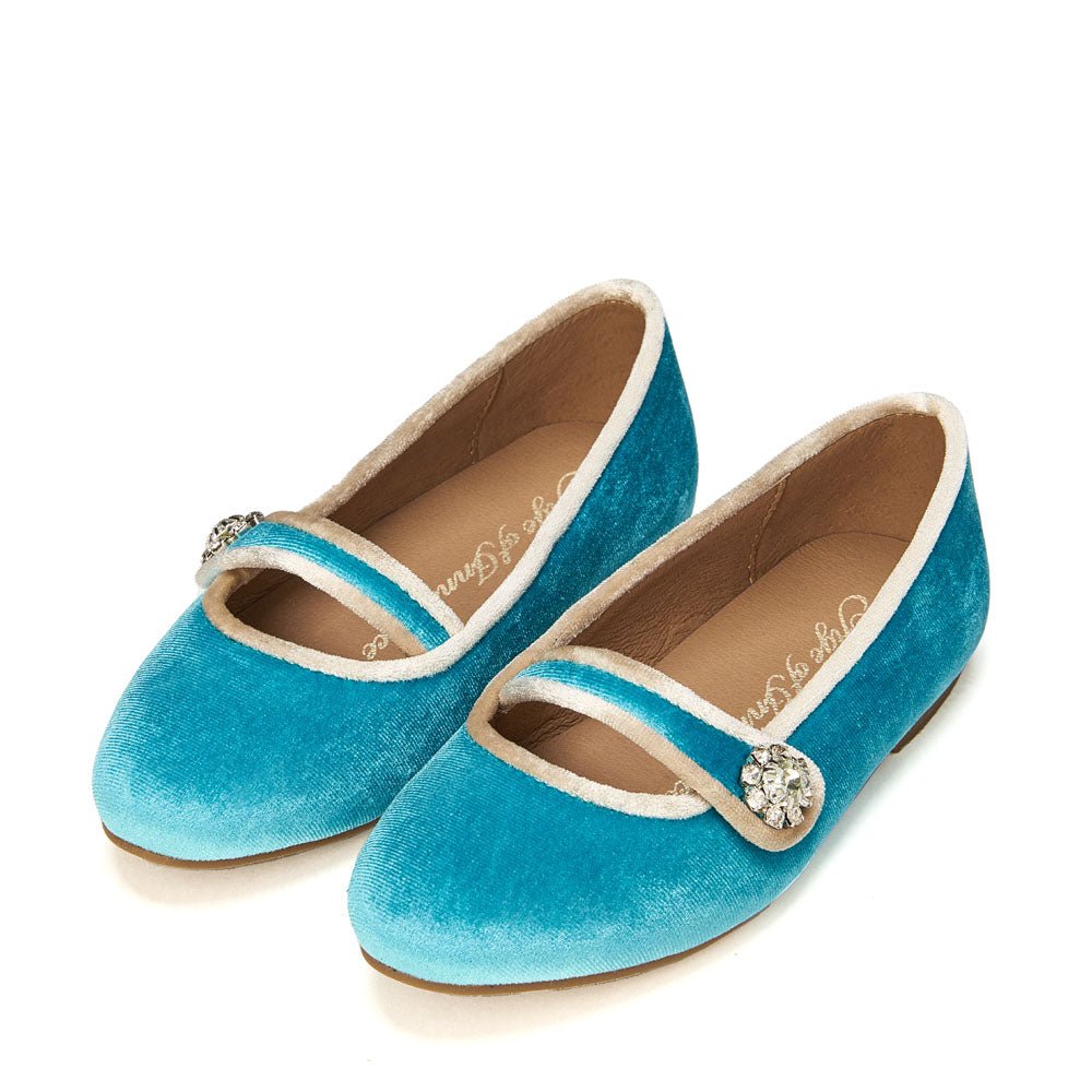 Fifi Blue/Beige Shoes Age of Innocence
