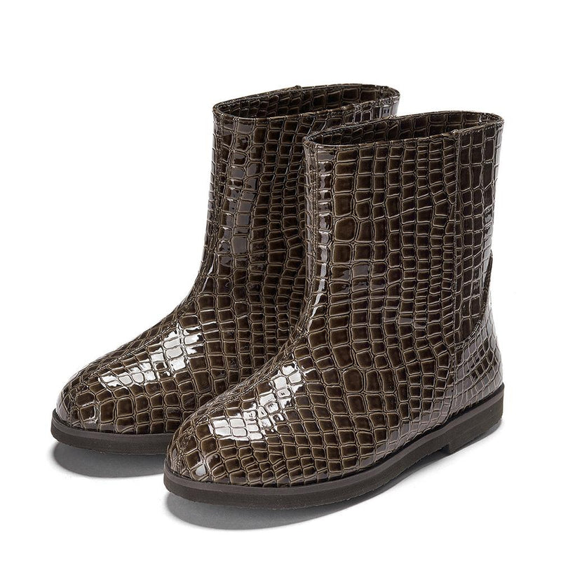 Filippa PU 2.0 Brown Boots by Age of Innocence