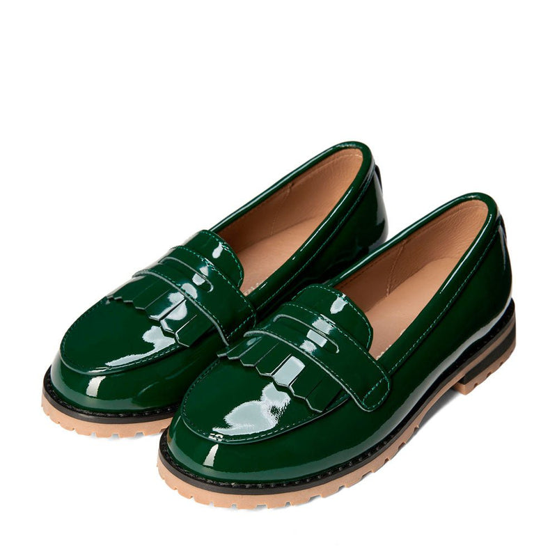 Francie Green Loafers by Age of Innocence