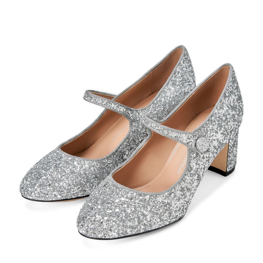 Gemma Glitter Silver Shoes Age of Innocence Women