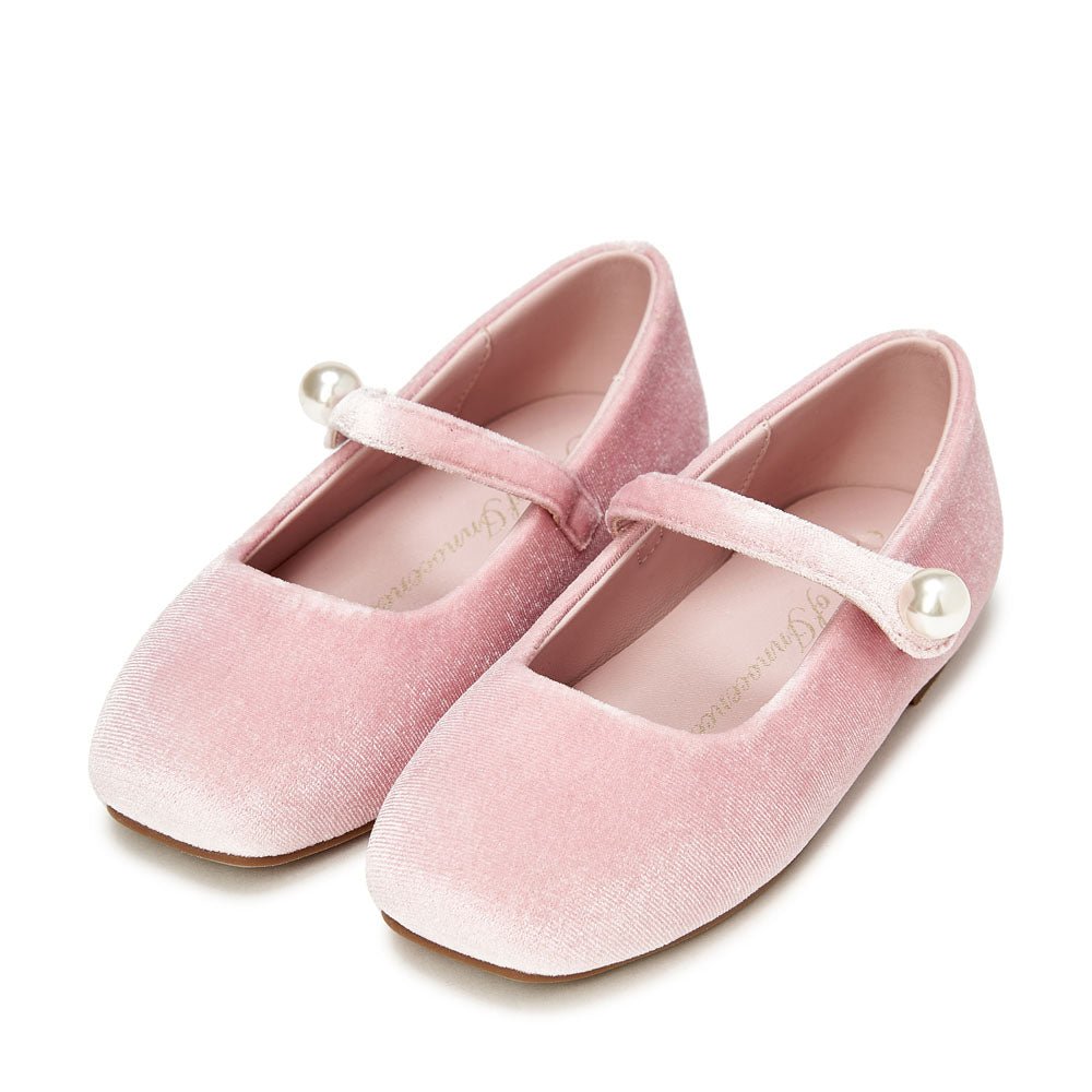 Gloria Velvet Pink Shoes by Age of Innocence