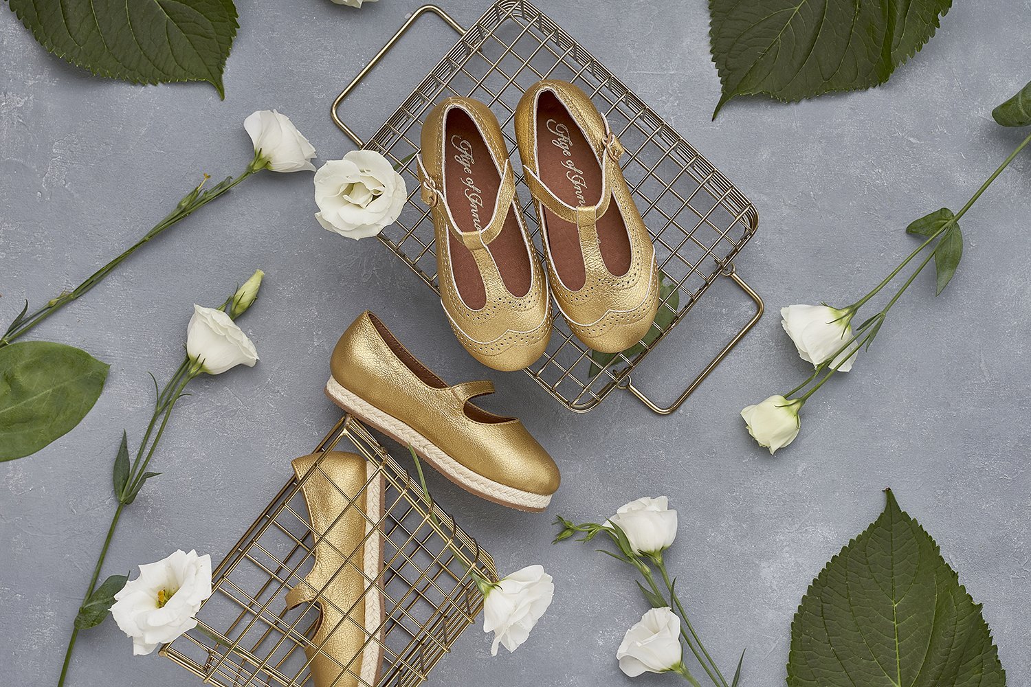 Hailey Gold Shoes by Age of Innocence