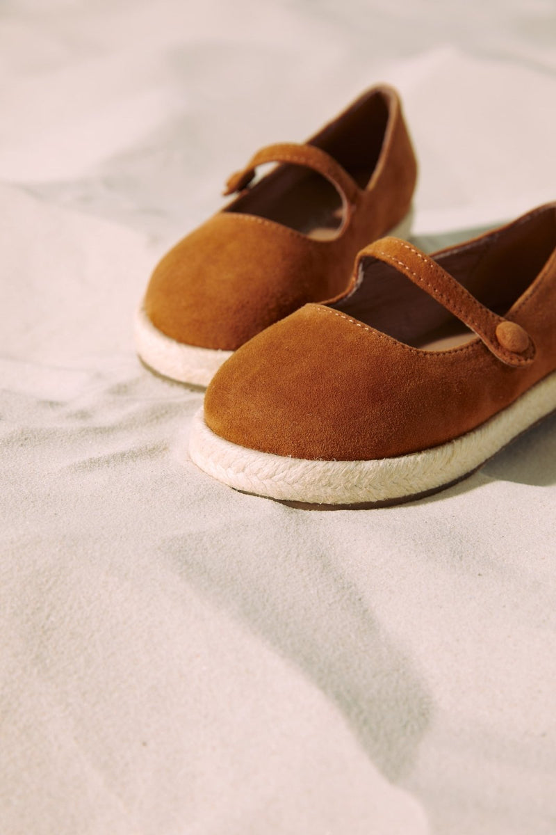 Hailey Suede Camel Shoes by Age of Innocence