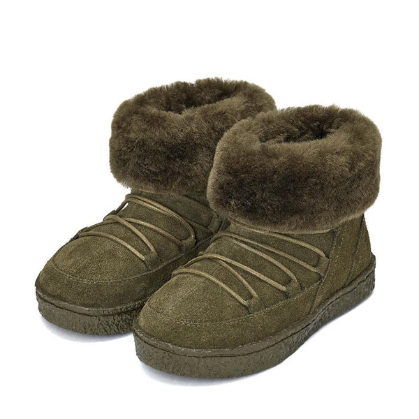 Harper Khaki Boots by Age of Innocence