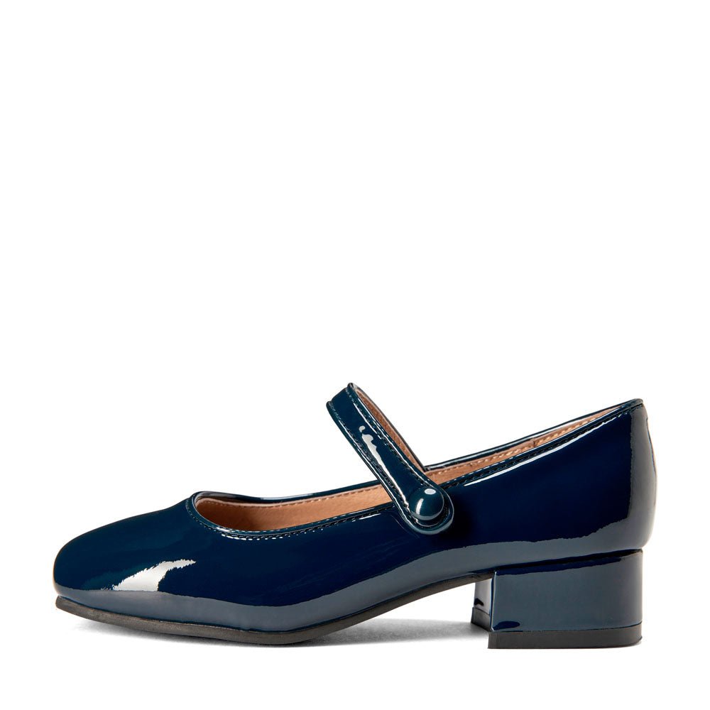 Navy Patent Leather Shoes for Girls — Holly by Age of Innocence