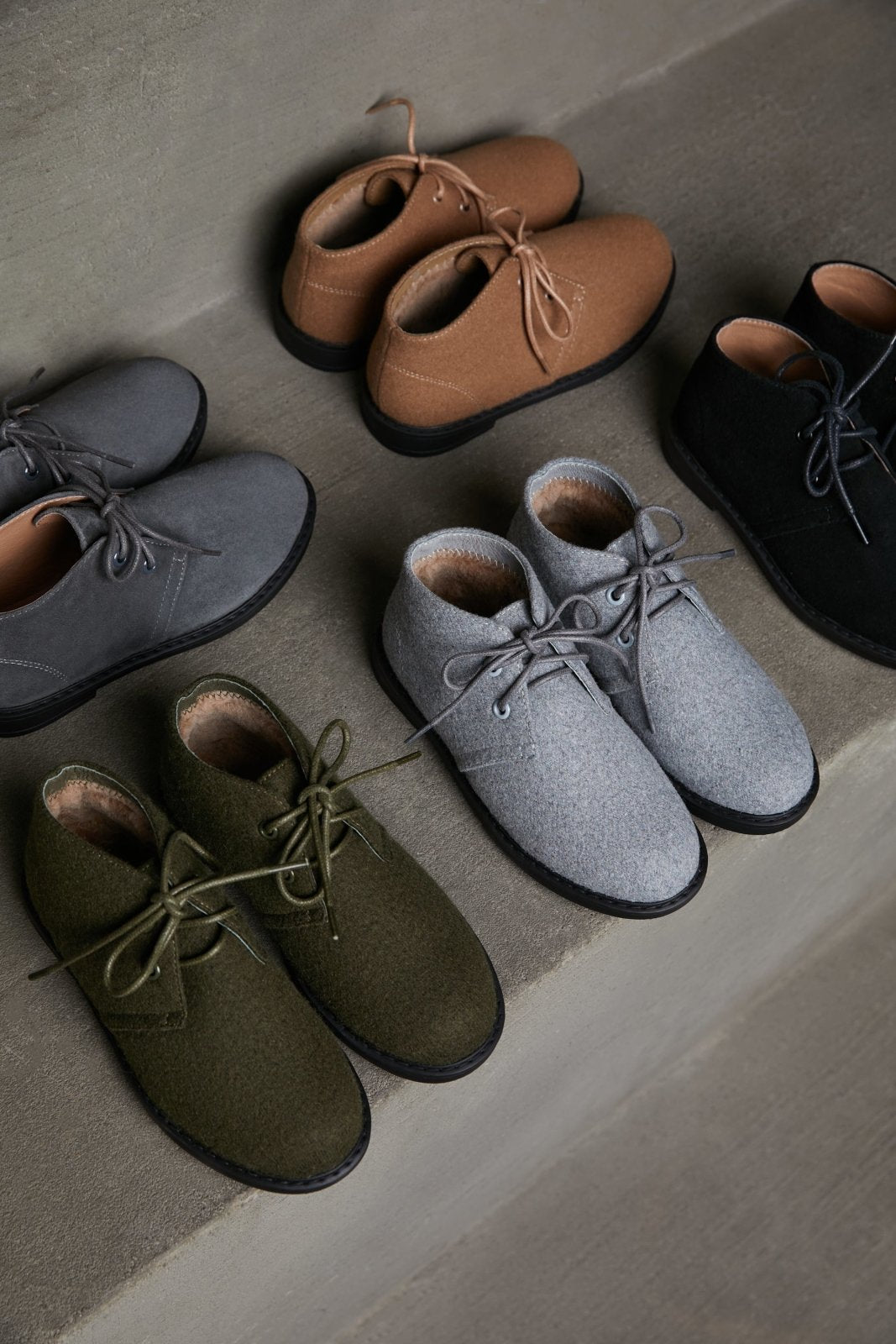Hugh Wool Grey Boots GENTS by Age of Innocence