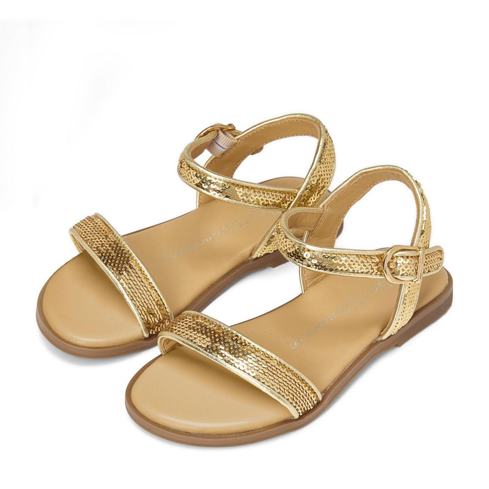 Iris Gold Sandals by Age of Innocence