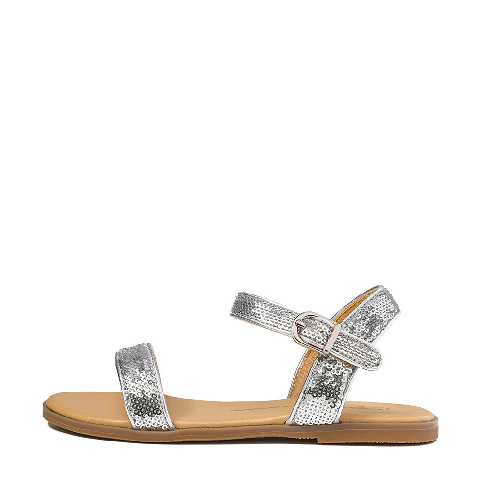 Iris Silver Sandals Age of Innocence