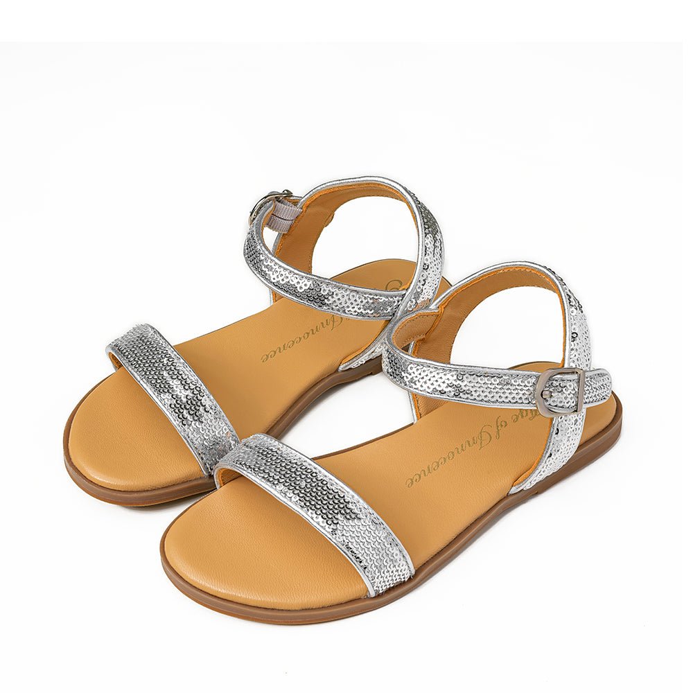 Iris Silver Sandals Age of Innocence