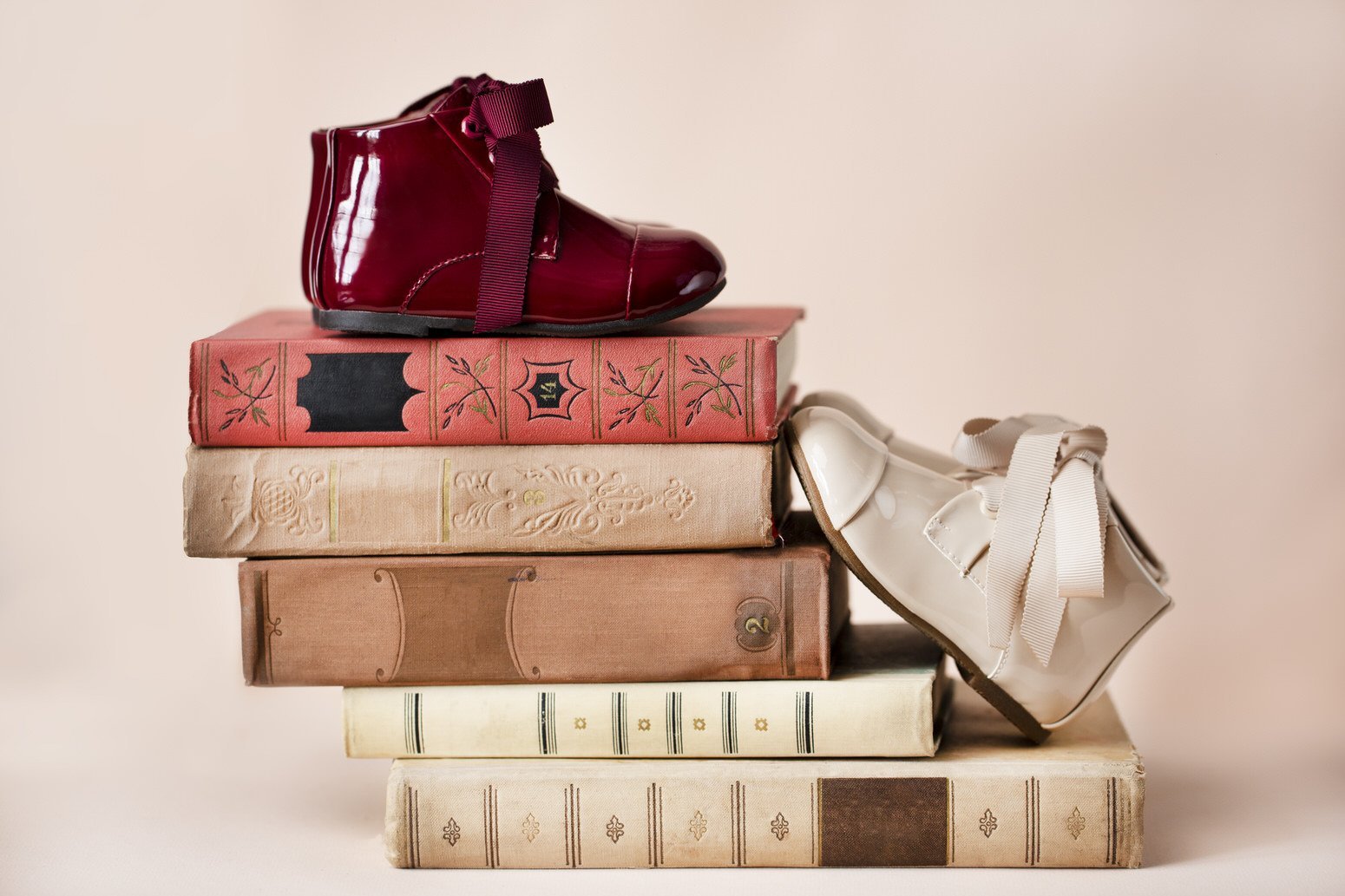Jane PU Burgundy Boots Age of Innocence